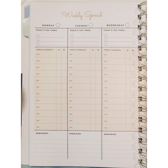 Daily Planner To Do List Notebook with Schedule Calendars 160 Pages (7x10) - Picture 7 of 8